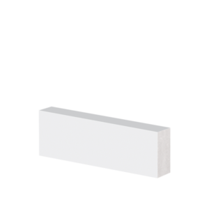 Rodameio Poliestireno Liso Branco